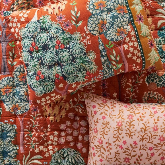 Anthropologie Botanical shams (2) - Picture 1 of 4